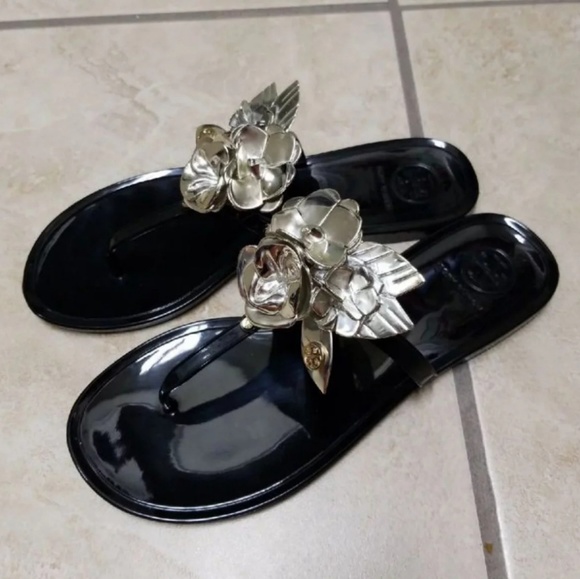 Tory Burch Shoes - *Like New* Tory Burch Flower Blossom Jelly Sandal